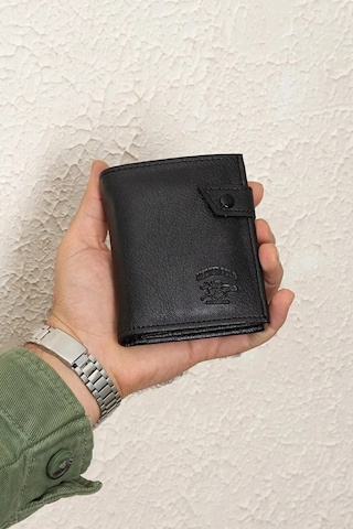 Tuldar Erkek Deri Bozuk Para Hazneli Kartlık Cüzdan 10x12cm Tul515 Siyah