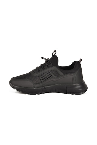 Nans 6006 G Siyah Fileli Kilit Bağcıklı Unisex Spor Ayakkabı Siyah