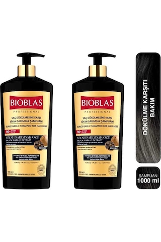 Bioblas Saç Dökülmesine Karşı Siyah Sarımsak Şampuanı 2 x 1 L