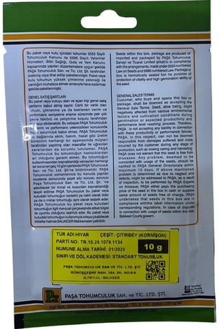 Paşa Kornişon Hıyar Tohumu 10 Gr