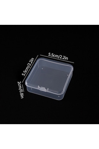 1 Adet Masaüstü Saklama Takı Saklama Kutusu Şeffaf Plastik Kasa Dayanıklı Bileklik Kutusu Şeffaf