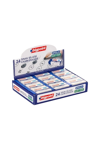 Bigpoint Dust-free Sinav Silgisi Mavi X 24 Adet