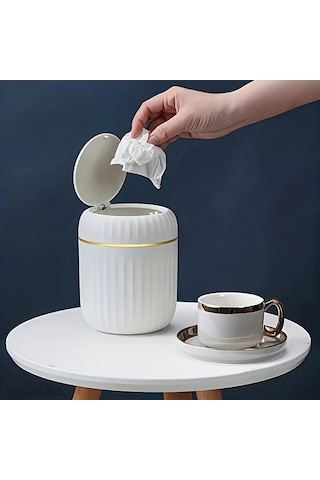 Maoyaya Mini Çöp Kovası - Renkli Pp Malzemeden, 1'li Pres Tipi - Dayanıklı Çok Renkli