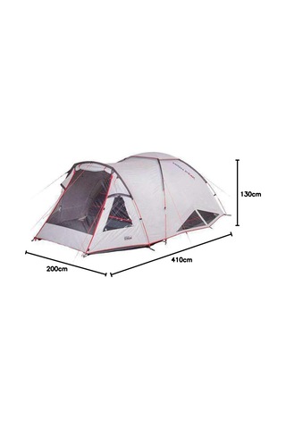 High Peak Alfena 3 Kişilik Kamp Çadırı Beyaz - Kırmızı