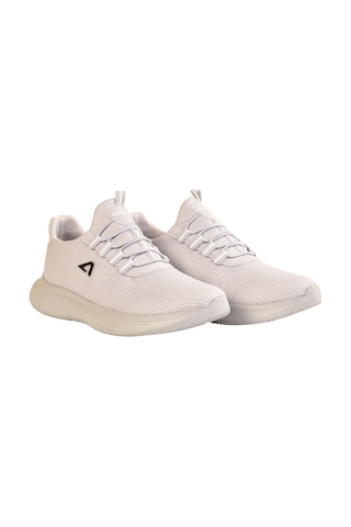 Erkek Casual Rahat Konforlu Bağcıklı Spor Ayakkabı Fileli Terletmez Yüksek Taban Sneaker Gri