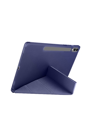 Samsung Galaxy Tab S10 Plus Uyumlu X820 12.4 İnç Katlanabilir Kalemlikli Standlı Akıllı Kılıf Kapaklı Kılıf