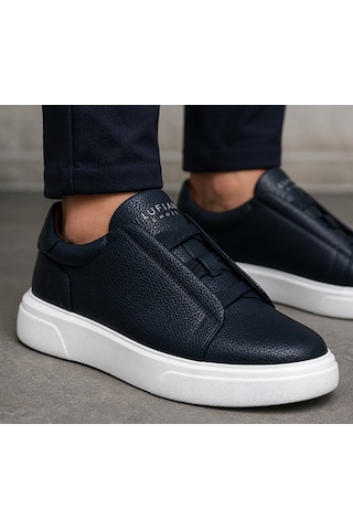 Lufian 112230257 Dante Sneaker Erkek Deri Ayakkabı Lacivert