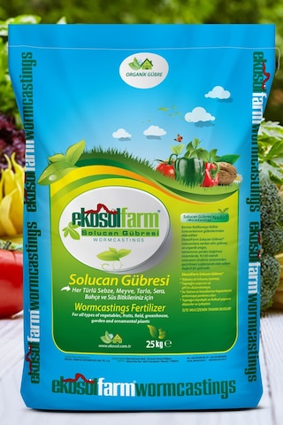 Ekosol Farm Solucan Gübresi 25 KG