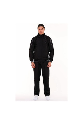 Enrico Ferry Siyah Erkek Mıcropoly İçi Polarlı Eşofman Takım 2597 Siyah