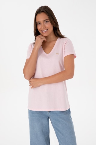 U.s. Polo Assn. Kadın Açık Pembe Tişört 50320026-vr078 Acık Pembe