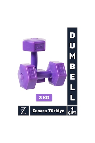 Avessa Premium Yüksek Kalite Sert Plastik Egzersiz Pilates Isınma Ev Hafif Ağırlık Antrenman 2x3 Kg Dambıl