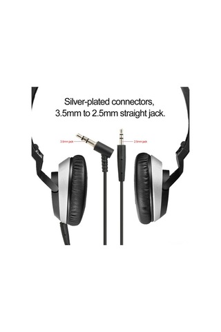 Sandwich Bose Oe2 Kulaklık 150cm Tpe Kablo, Mikrofonlu Ses Kontrol, 3.5mm-2.5mm Siyah
