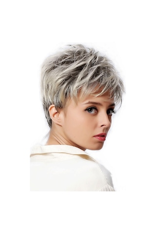 Hangfox Kadınlar İçin Kısa Saçlı Saç Takımı Çeşitli Renk Seçenekleriyle Evrensel Yüze Uygun Dayanıklı Ve Konforlu Malzeme