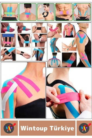 Hızlı Etki Kas Bel Bacak Kol Boyun Sırt Omuz Karın Kalça Spor 5 Metre Isı Ağrı Bandı Ten