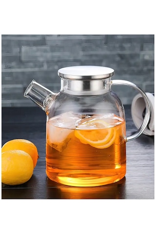 Çelik Kapaklı Borosilikat Cam Demlik 1500ml Royaleks-cm-2003 Asorti