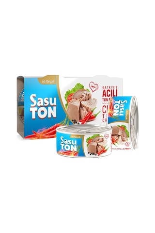 Sasu Blue Acılı Ton Balığı İri Parçalı 2 x 160 G