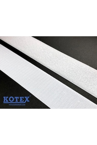 Kotex Cırt Bant 4 Cm Dikilebilir 25 Metre Siyah/Beyaz