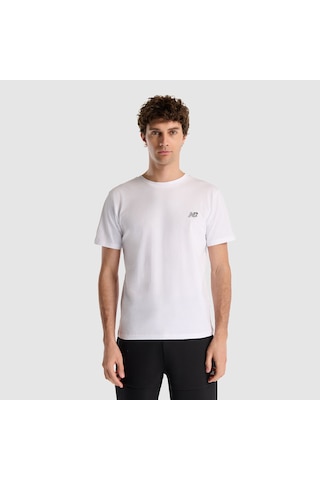 New Balance Erkek T-shirt Mnt1537-wt Beyaz