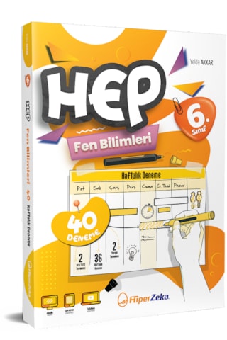 6. Sınıf Haftalık Hep Fen Bilimleri 40 Deneme Yelda Akkar 6. Sınıf Haftalık Hep Fen Bilimleri 40 Deneme Yelda Akkar