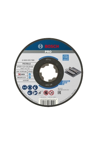 Bosch Pro 115x2,5 Mm X-lock Metal Kesme Taşı Düz 2608619780