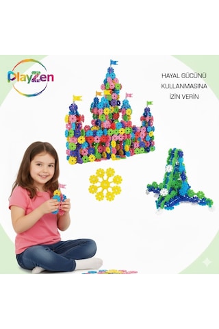 Masterflakes Eğitici Kilitli Diskler Stem Eğitimi Uyumlu 5 Renk Ve 300 Parça Yapı Oyuncak Seti