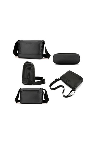 Novahub Erkekler İçin Wepower Basit Omuz Çantası Hafif Rahat Banliyö Messenger Paketi Siyah Yeşil Yeşil