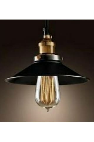 Mylight Retro Rustik Avize Siyah Eskitme Askılı