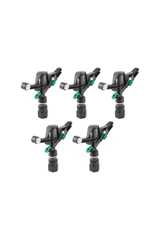 Hangfox 5 Adet Bahçe Çim Alani Döner Suluş Sprinklerı - Bahçe Tarım İçin Kayar Kollü Plastik Sprinkler, Dn20 3/4" Dahili İğne, 10-20m Suluş Çapı