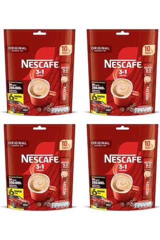 Nescafe 3ü1 Arada 4 Adet 10'lu Paket