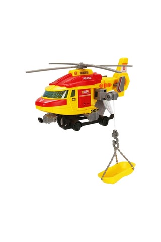 Sesli Işıklı Motorize Kurtarma Helikopteri 20 Cm Vinçli Sedyeli Ses & Işık Efektli Motorize İl