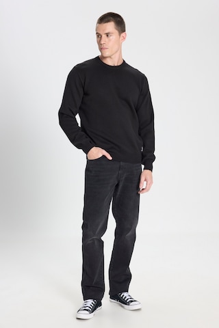 Regular Fit Normal Kesim Bisiklet Yaka Siyah Triko Kazak W242724001 Siyah