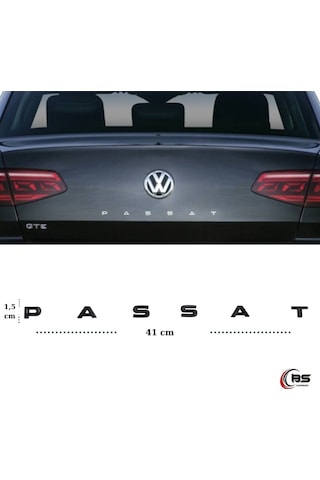 Volkswagen Passat Bagaj Arması Siyah Yazı Yeni Nesil Versiyon