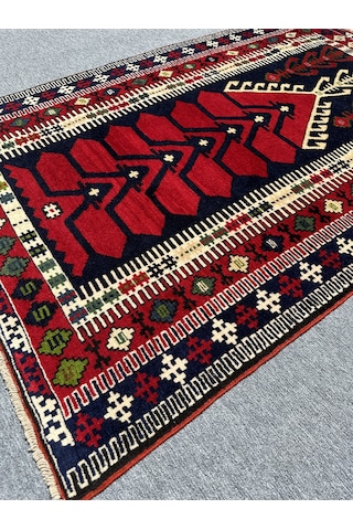 EL DOKUMA 130X200 KİLİM MODELİ HALI KIRMIZI NAMAZLIK SECCADE !