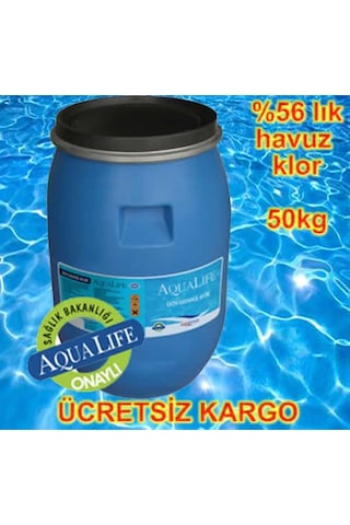 Aqualife Toz Havuz Klor %56 Lık 50Kg