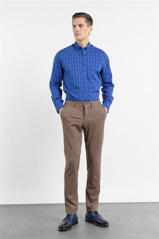 İmza Kahverengi Yan Cep Örme Slim Fit Esnek Jogger Pantolon 1003260173