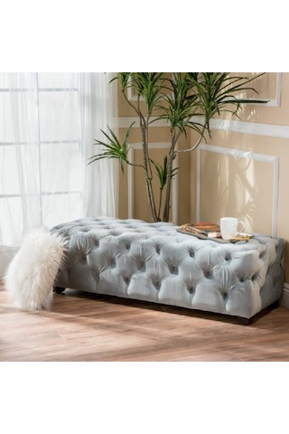 Deccostil Kapitoneli Yatak Ucu Bench Puf