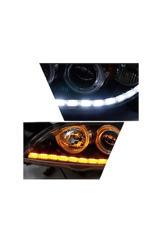 Far İçi Far Üstü Su Geçirmez Kayar Led Sinyalli 12 Led Yapışkanlı