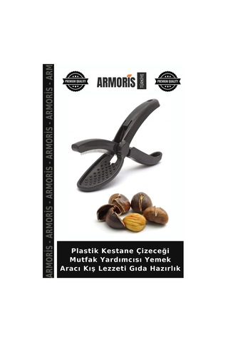 Plastik Kestane Çizeceği Mutfak Yardımcısı Yemek Aracı Kış Lezzeti Gıda Hazırlık Çok Renkli
