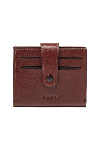 Kahve Cüzdan & Kartlık Unisex 710 Grande Deri Cüzdan Kartlık kahverengi