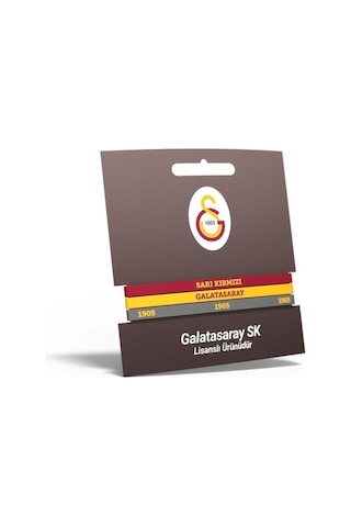 Galatasaray Silikon Bileklik Sarı - Kırmızı