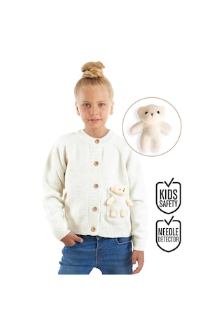 Denokids Oyuncaklı Kız Çocuk Triko Hırka Çok Renkli
