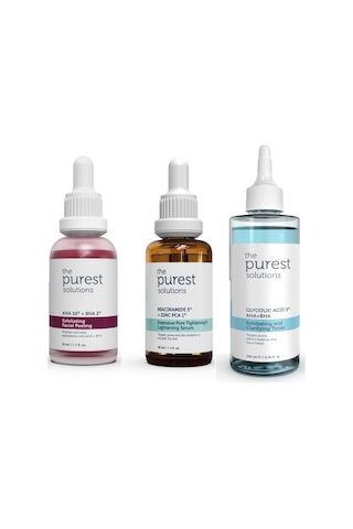 The Purest Solutions Düzensiz Ciltler İçin Aydınlatıcı Bakım Seti