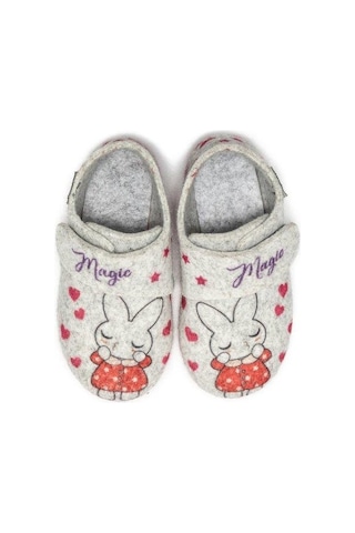 Twigy Rabbit Çocuk Yuva Patik Gri 24/30 CC0161D Çok Renkli