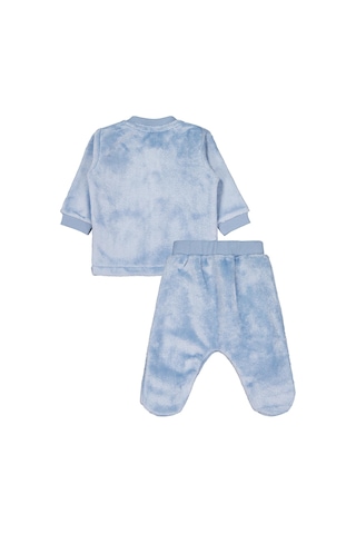 Civil Baby Unicorn Nakışlı 1-9 Ay Pijama Takımı - Mavi Buz Mavi