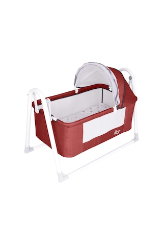 Chubby Baby First Class Portatif-keten Tenteli Sepet Beşik Silinebilir Kumaş Kırmızı