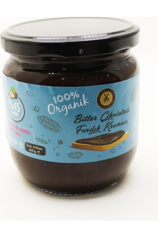 Dark Brown BİTTER Sürülebilir Gerçek Çikolatalı Fındık Kreması 400 Gram
