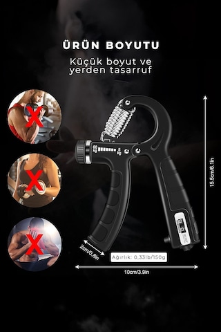 Kas Yapma Çalıştırma Spor Egzersiz Aleti El Yayı Egzersiz Bilek Ön Kol Güçlendirme Aleti 1-adet