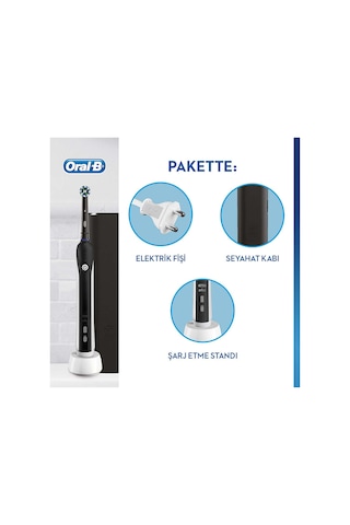 Oral-B Pro 750 Black Edition Cross Action Şarj Edilebilir Diş Fırçası