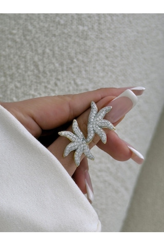 Özel Tasarım Şık Kıkırdak Küpe Altın