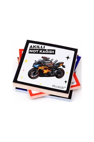 Arabalı Ve Motorlu Mini Akıllı Not Kağıdı 50 Yaprak Yapışkansız Post-it - 9075430285380